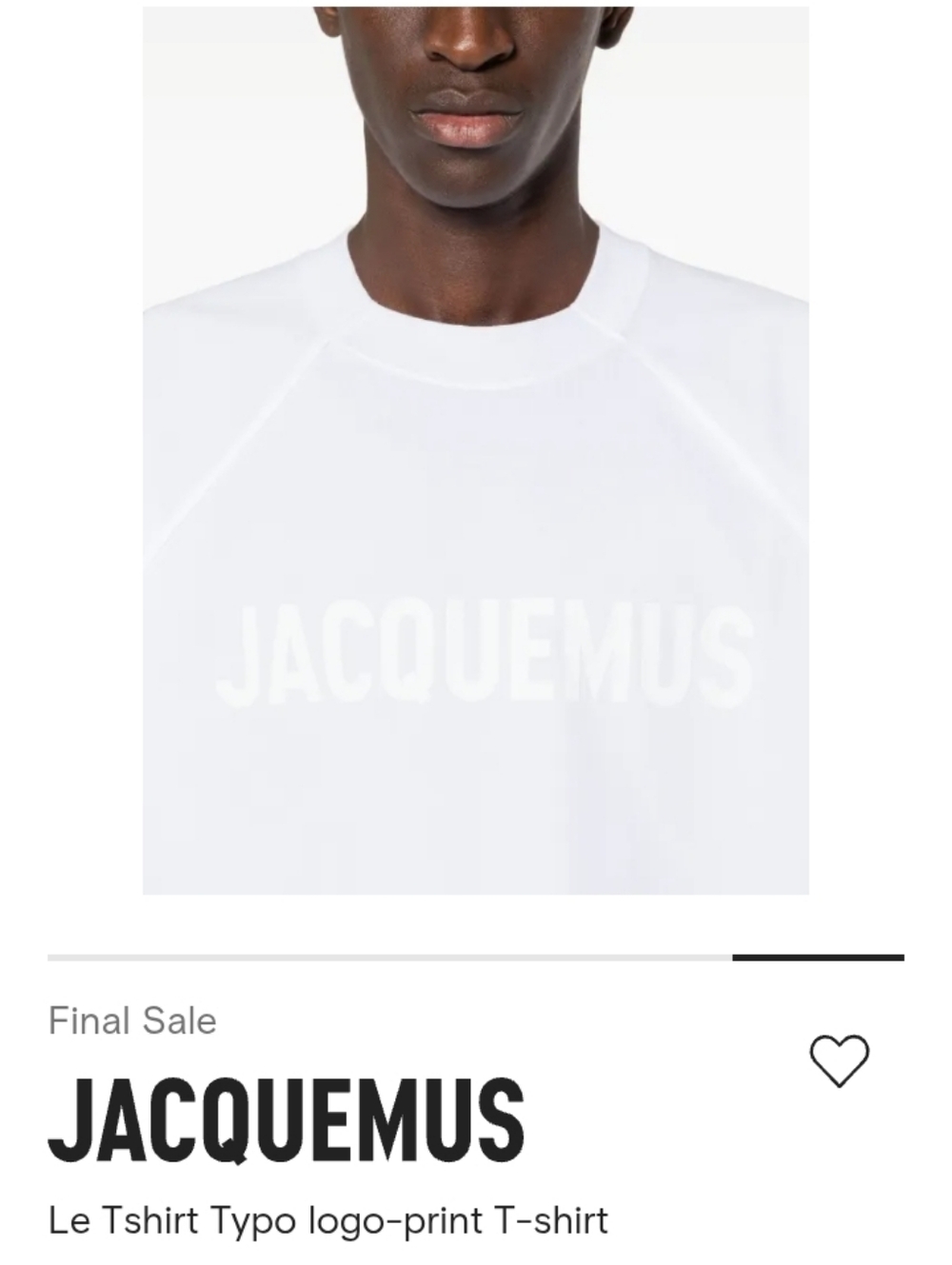 NEW WITH TAGS Jacquemus White Crewneck T-Shirt Fits MEN Or WOMEN Oversize M-XL